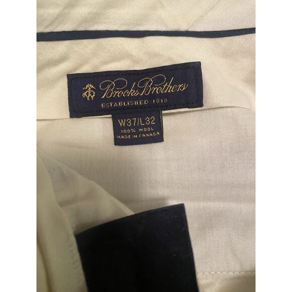 Brooks Brothers Men’s Dress Pants Size 37x32 100% Wool - Picture 3 of 9